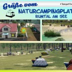 Postkarte Naturcampingplatz