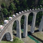 Rhätische Bahn Landwasserviadukt 65m hoch (ziehbar)