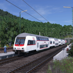 Die EETG bei der Durchfahrt in Markt Traubling