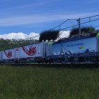 BLS Vectron mit Mars Ganzzug