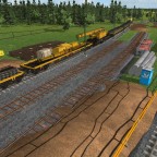 Gleisbau im Rangierfeld des Hbf
