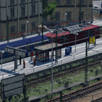 Eurocity aus Prag im Bahnhof