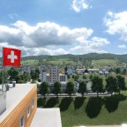 Mal wieder ein Blick vom Dach der Landi