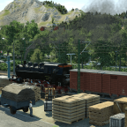Nebenbahn mit kleinem Güterzug