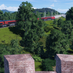 RailJet Passiert die Überwerfung