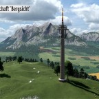 Landschaft Bergsicht