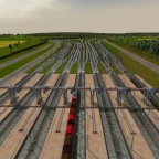 Der neue Güter HBF mit dem Rangierbahnhof.