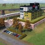 Stellwerk vor dem Bahnhof