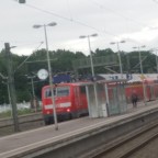 Br111 mit doppelstock wagen in kerpen/horrem nahe Köln (Die Lok Br111 wird doch langsam seltener )