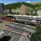 Fiktiver Cityjet mit Jubiläumslok