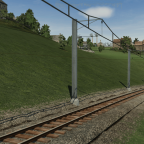 Zahnstange müsste man haben. Blick hoch zum Bahnhof Bottenwil