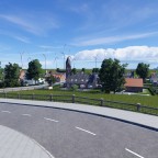 Norderblakers vom Bahnhof aus gesehen
