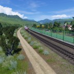 RE 5 fährt nach Hochtheim ein