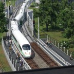 Bahnhofsausfahrt des ICE