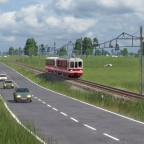 Meterspurbahnhöfe mit Schotterbahnsteigen