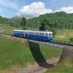 Zahnradbahn in der Ortsdurchfahrt
