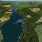 Flugzeug auf Junfernflug