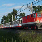 Die 2095 in Schwadorf mit einen... Radwaggon?!?