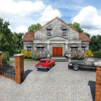 Eine weitere Villa ist der Stadt hinzugefügt.
