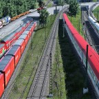 starker Verkehr an der Überwerfung