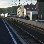 Morgens am Bahnhof