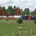 Container auf Achse
