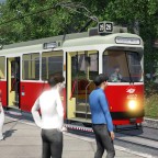 Ersteinsatz der Type E2+c5 auf der Linie 26 - 11.05.1985