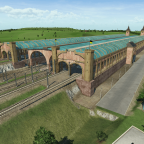 Kopf- und Inselbahnhof Rückseite